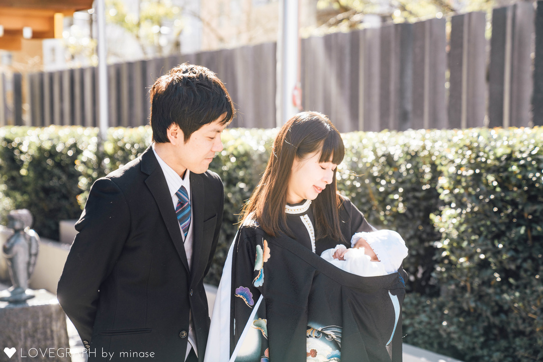 神社でお宮参り。時期はいつ?赤ちゃんパパママの服装は?