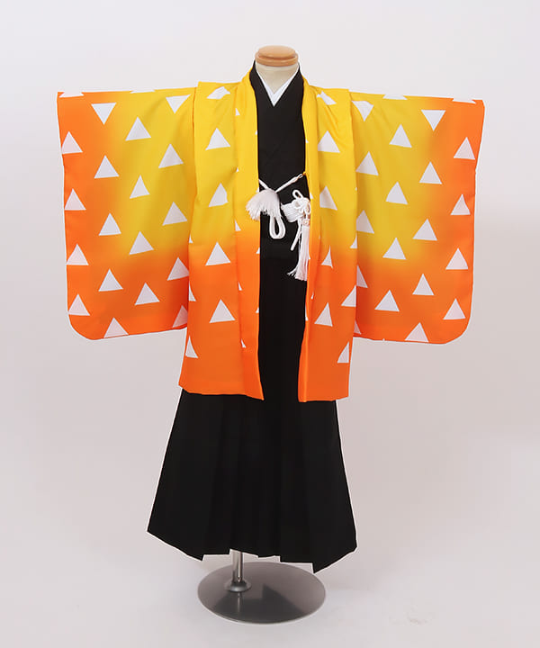 七五三(五歳) | 黄色×橙 鱗模様 キャラクターモチーフ