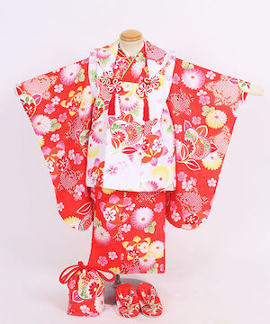 七五三(三歳) | 花車と毬柄