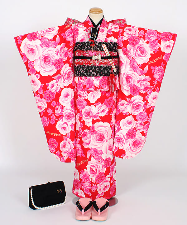 七五三(七歳) | 【Mezzo Piano】赤地に薔薇尽くし