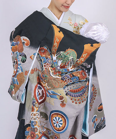 産着(お宮参り)|兜と小槌に熨斗