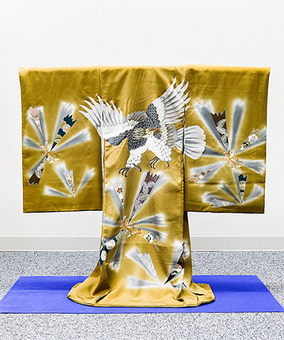 産着(お宮参り)|鷹と熨斗紋